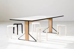 Artek Kaari table REB 001, white laminate - oak