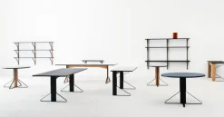 Artek Kaari table REB 001, white laminate - oak