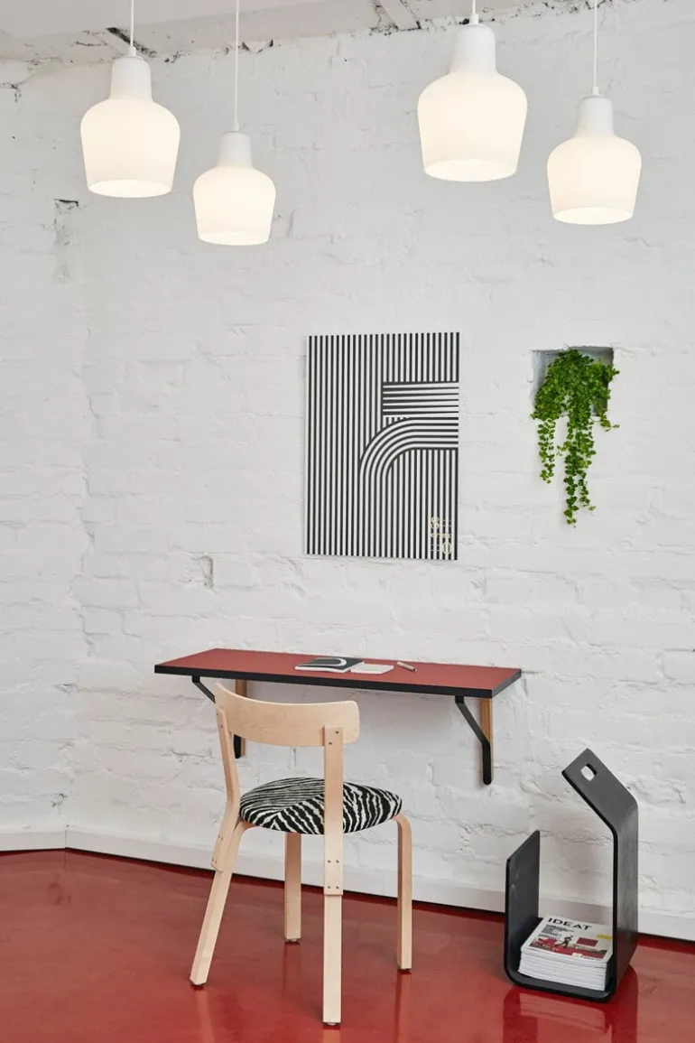 Artek Kaari wall console REB 006, red - black - oak