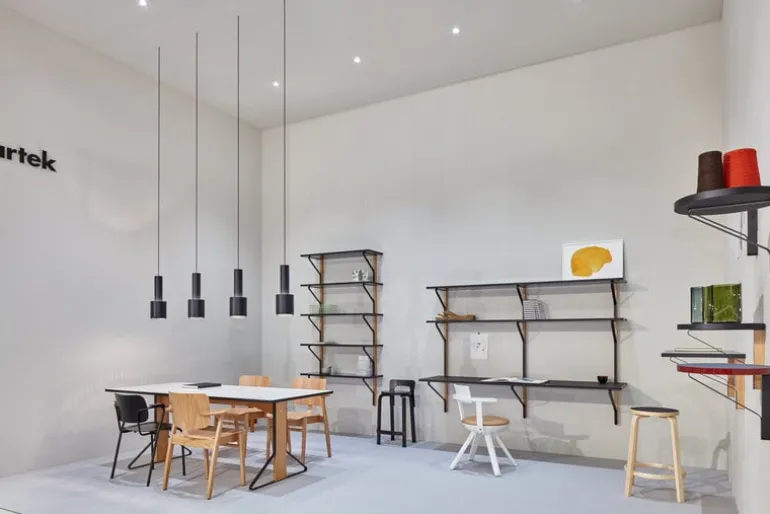 Artek Kaari wall shelf REB 009, black - oak