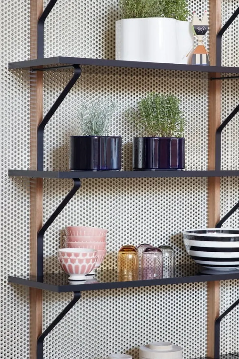 Artek Kaari wall shelf REB 009, black - oak