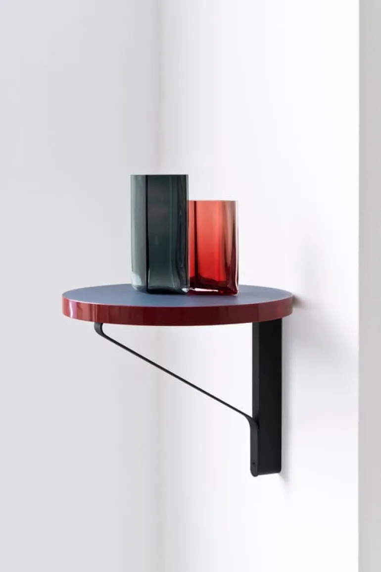 Artek Kaari wall shelf REB 007, blue - red - black