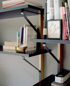 Artek Kaari wall shelf REB 008, black - oak