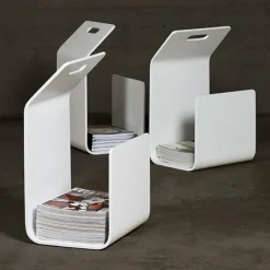 Artek Kanto magazine / firewood rack, white