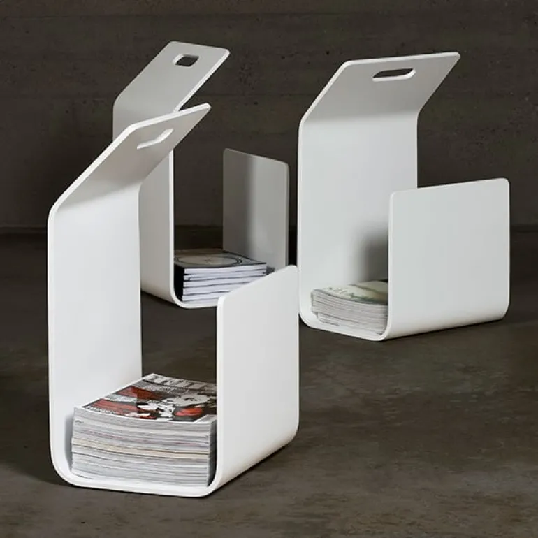 Artek Kanto magazine / firewood rack, white