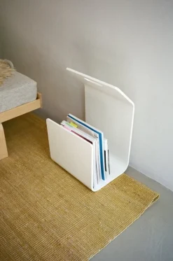 Artek Kanto magazine / firewood rack, white