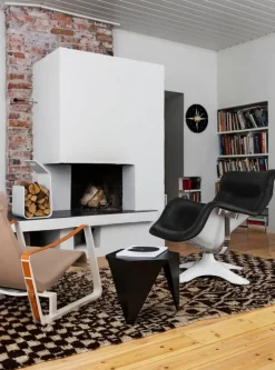 Artek Kanto magazine / firewood rack, white