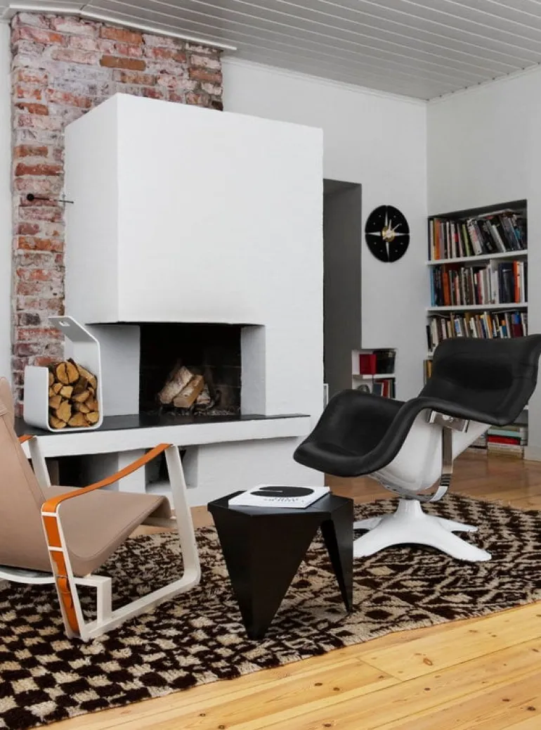 Artek Kanto magazine / firewood rack, white