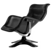 Artek Karuselli lounge chair, black - black
