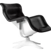 Artek Karuselli lounge chair, black - white