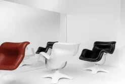 Artek Karuselli lounge chair, black - white