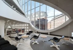 Artek Karuselli lounge chair, black - white