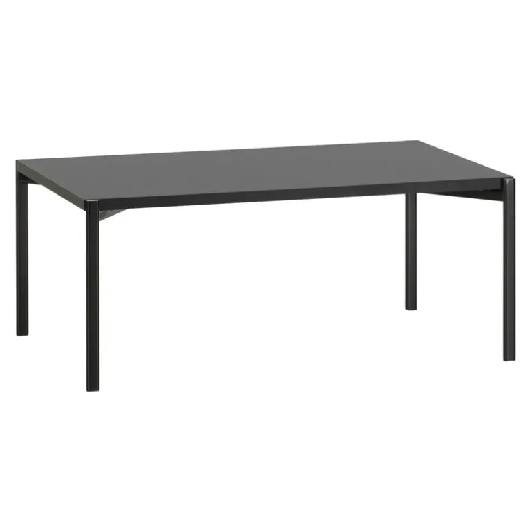 Artek Kiki low table, 100 x 60 cm, black - black linoleum