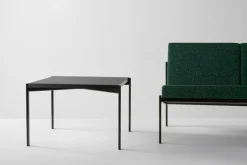 Artek Kiki low table, 60 x 60 cm, black - black linoleum