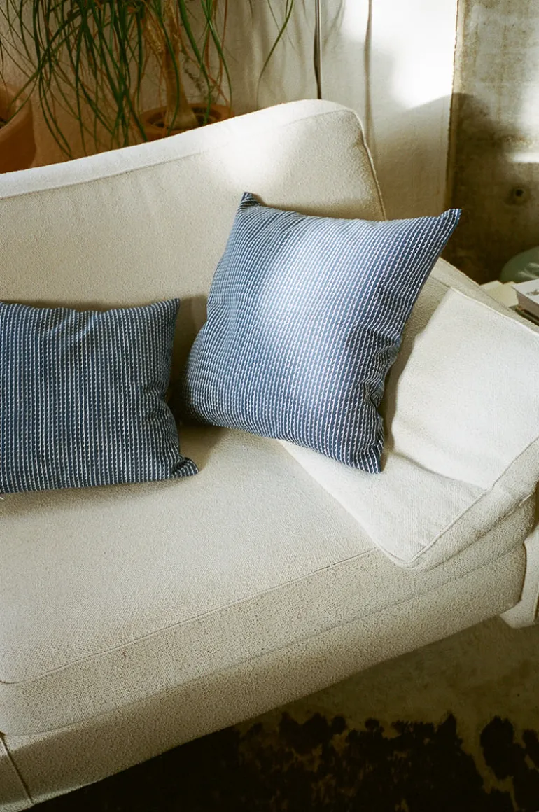 Artek Rivi cushion cover, 50 x 50 cm, blue - white