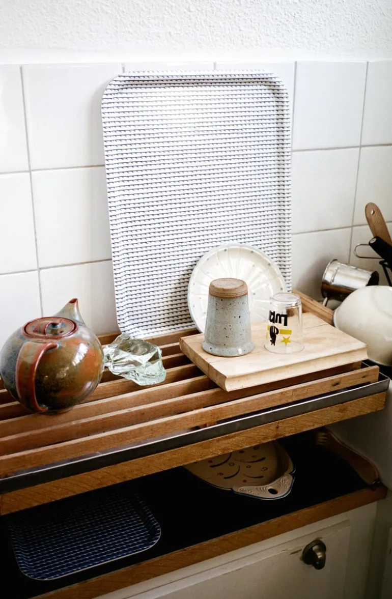 Artek Rivi tray, 27 x 20 cm, blue - white