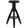 Artek Rocket bar stool, black