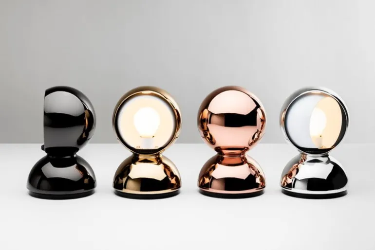 Artemide Eclisse table/wall lamp, gold