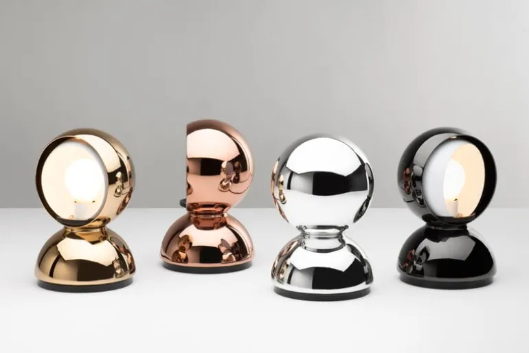 Artemide Eclisse table/wall lamp, gold