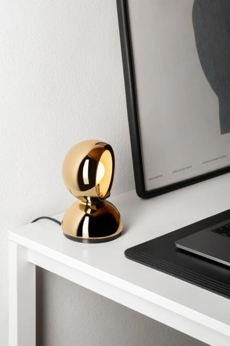 Artemide Eclisse table/wall lamp, gold