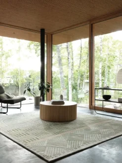 Asplund Grand Palais coffee table, 92 cm, white stained oak