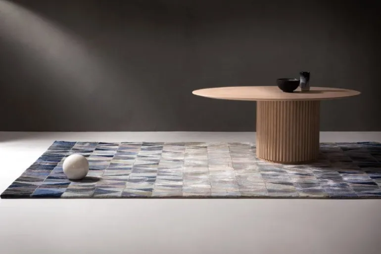 Asplund Palais Ovale coffee table, 110 x 75 cm, white stained oak