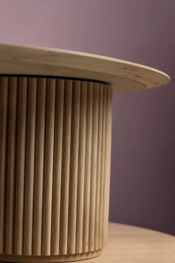 Asplund Palais Ovale coffee table, 110 x 75 cm, white stained oak