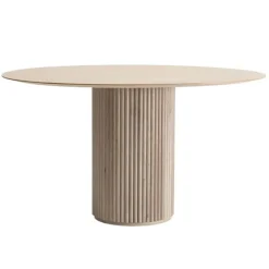 Asplund Palais Royal dining table, 130 cm, white stained oak