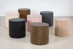 Asplund Petit Palais side table, 42 cm, dusty pink