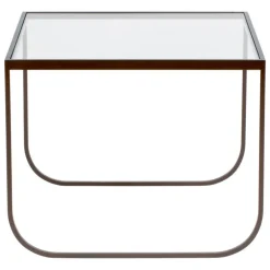 Asplund Tati coffee table, 63,5 cm, high, bronze - clear glass