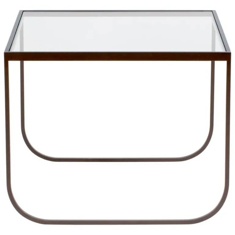 Asplund Tati coffee table, 63,5 cm, high, bronze - clear glass