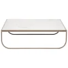 Asplund Tati coffee table, 90 cm, low, nougat - Carrara