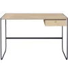 Asplund Tati desk, storm grey - white stained oak