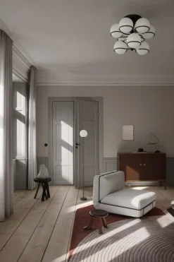 Astep Model 2042/9 ceiling lamp, 20 cm, champagne