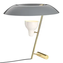 Astep Model 548 table lamp, polished brass - grey