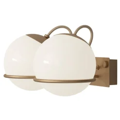 Astep Model 237/2 wall lamp, 14 cm, champagne