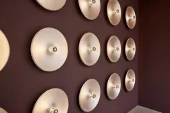 Astep Model 262 wall/ceiling lamp, satinated aluminium