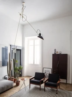 Astep VV Cinquanta pendant, black - white