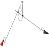 Astep VV Cinquanta pendant, black - red