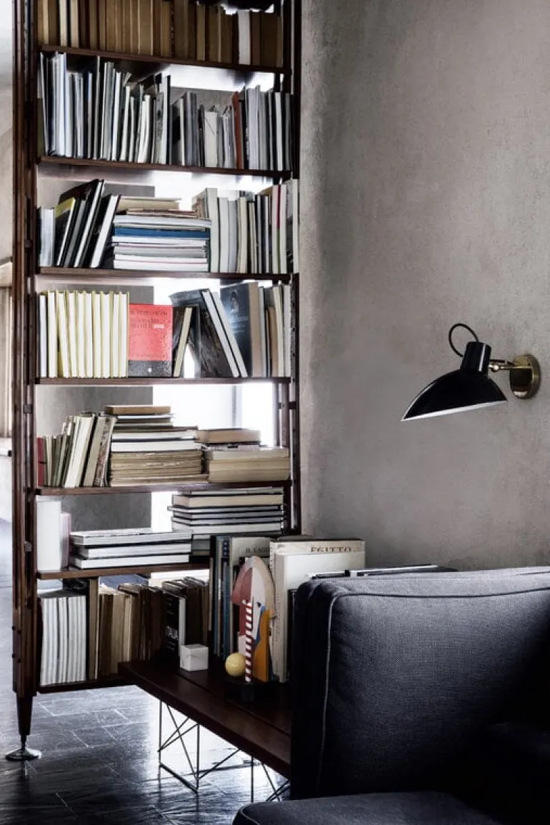 Astep VV Cinquanta wall lamp with switch, black