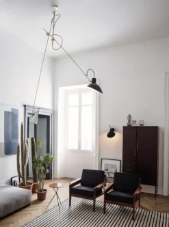 Astep VV Cinquanta wall lamp with switch, black