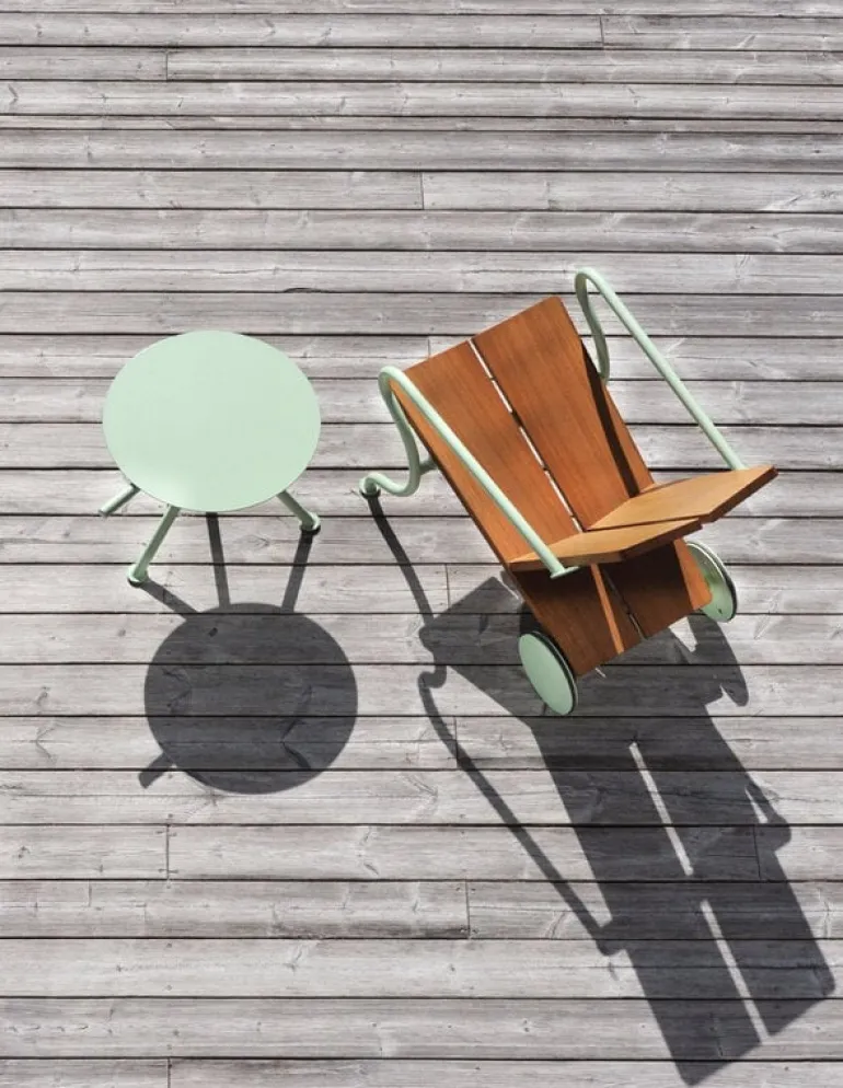 Atelier Sandemar Oona side table, pistacchio green