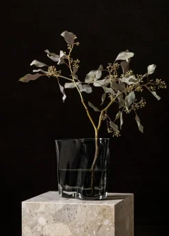 Audo Copenhagen Aer vase, 19 cm, smoke