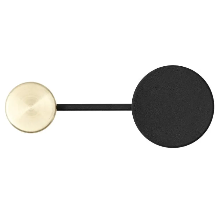 Audo Copenhagen Afteroom coat rack, small, black - brass