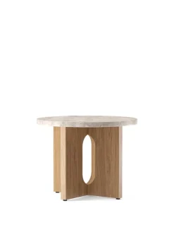 Audo Copenhagen Androgyne side table, 50 cm, oak - Kunis Breccia
