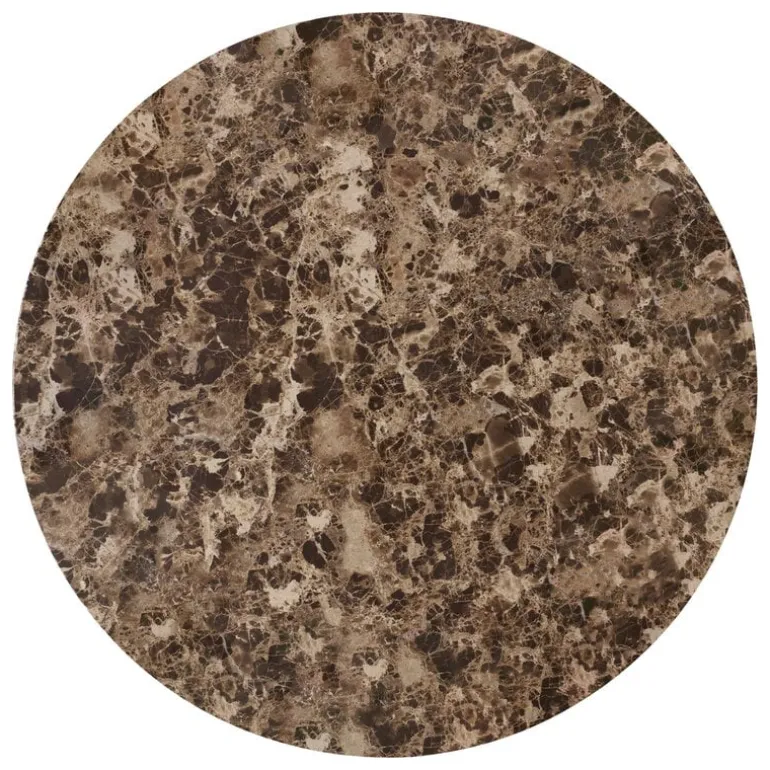 Audo Copenhagen Androgyne marble table top, 65 cm, brown