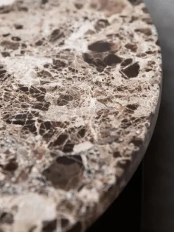 Audo Copenhagen Androgyne marble table top, 65 cm, brown