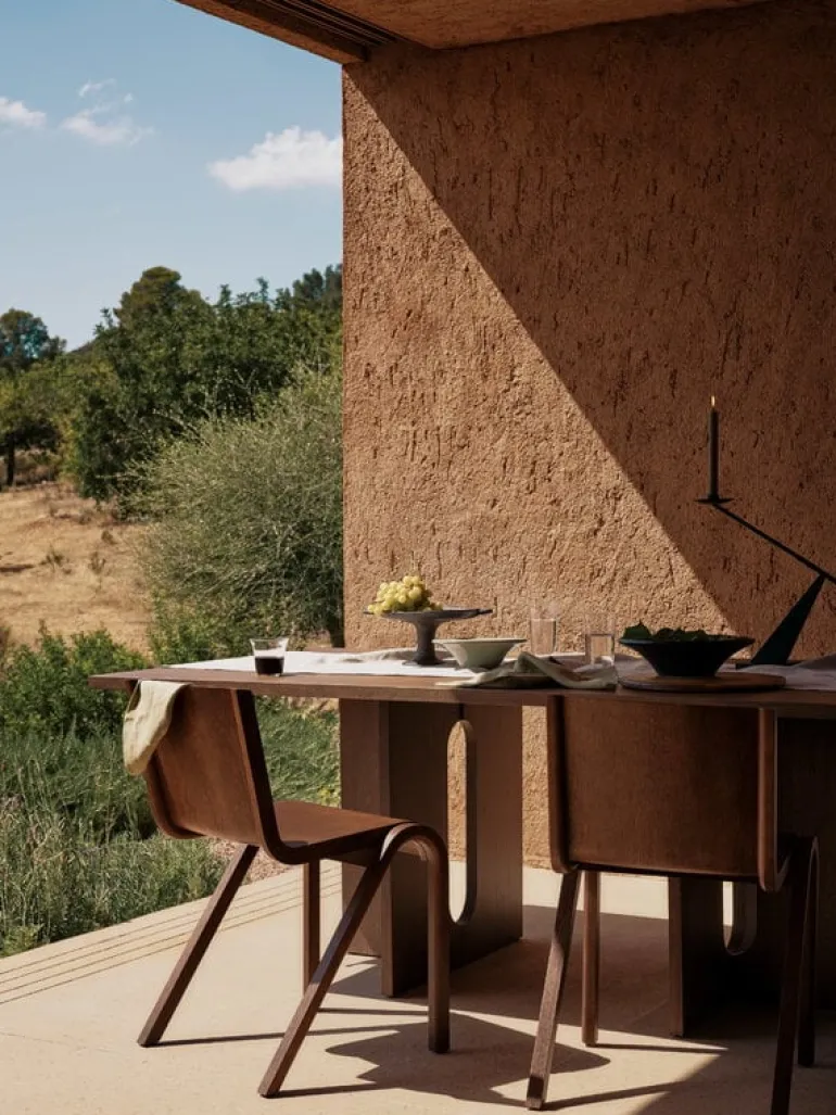 Audo Copenhagen Androgyne dining table, 210 x 100 cm, dark stained oak