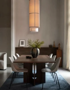 Audo Copenhagen Androgyne dining table, 210 x 100 cm, dark stained oak