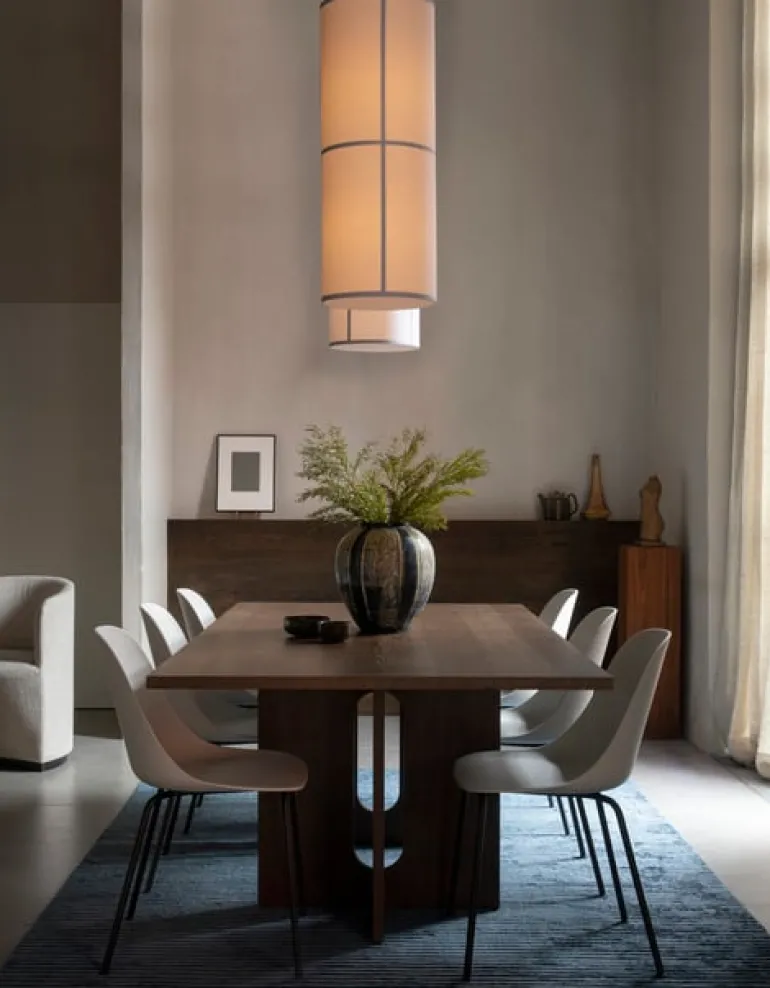 Audo Copenhagen Androgyne dining table, 210 x 100 cm, dark stained oak